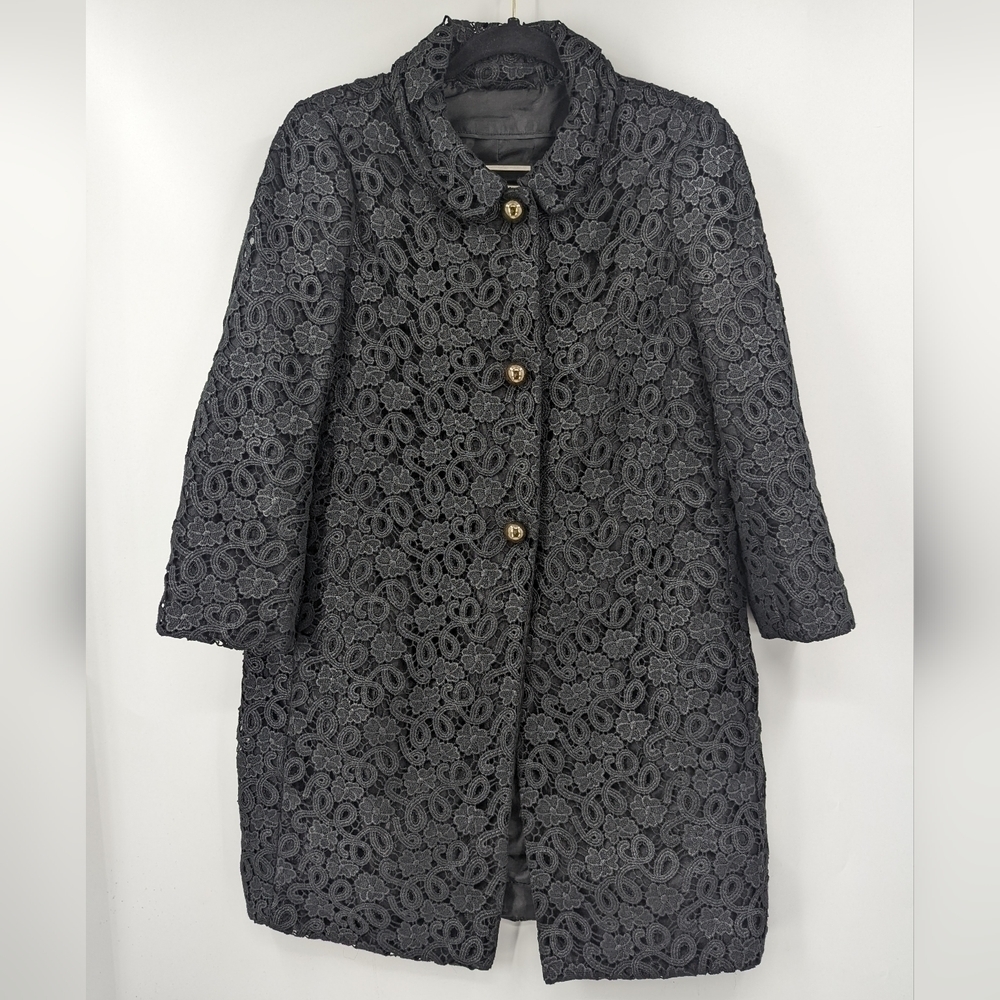 KATE SPADE Franny Lace Button Front Coat